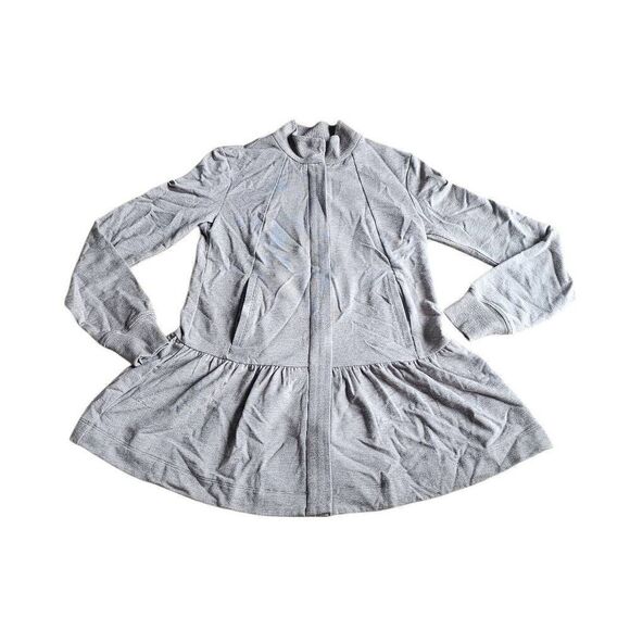 Cabi womens Sz XXS light brown tan weekend Topper zip up peplum cardigan jacket - Picture 4 of 8